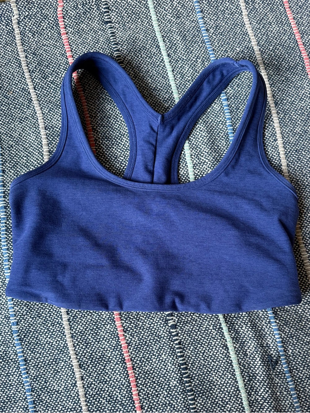 Beyond Yoga Navy Racerback Sports Bra - Comfort Support